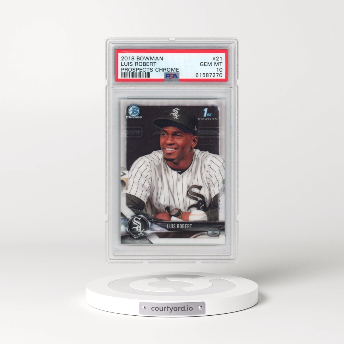 高騰中　2018 bowman luis robert RC chrome 2018 Luis Robert - Baseball Bowman Prospects Chrome PSA 10 GEM MINT